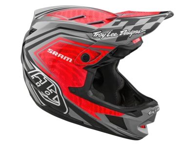 Kask Troy Lee Designs D4 CARBON MIPS, czerwony/czarny