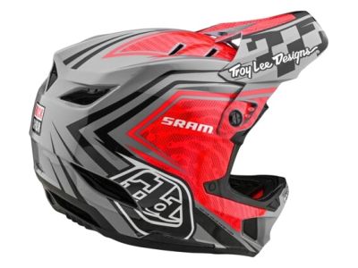 Troy Lee Designs D4 CARBON MIPS helma, red/black