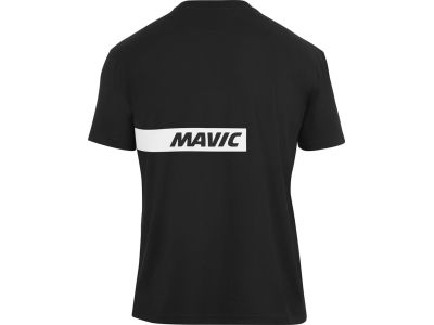 T-shirt Mavic Corporate Stripe, czarny sztruks