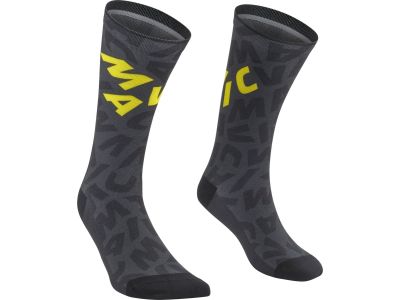 Mavic Aksium Graphic Socken, schwarz/gelb