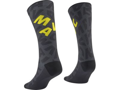 Mavic Aksium Graphic Socken, schwarz/gelb