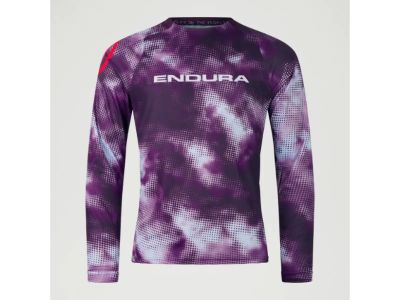 Koszulka rowerowa Endura Pixel Cloud, fioletowa