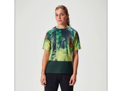 Damska koszulka rowerowa Endura Tropical Print LTD, kolor Ghillie Green