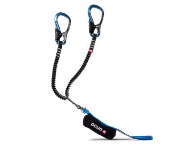 OCÚN Via Ferrata Twist Tech ECO Captur Pro Swivel via ferrata készlet, szürke/kék