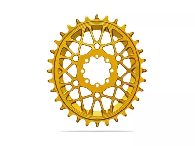 absoluteBLACK Oval SRAM T-Type 8-hole, DM chainring, 3 mm offset, gold