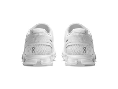 On Cloud 5 women&#39;s shoes, all white