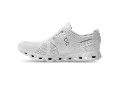 On Cloud 5 women&#39;s shoes, all white