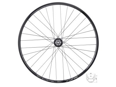 Roată față FORCE XC Disc 29&quot;, QR, IS6