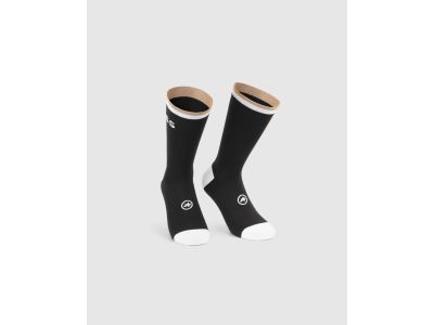 ASSOS BOSS Stripe Socken, schwarze Serie
