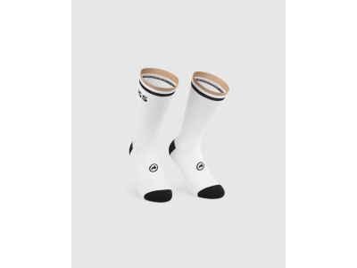 ASSOS BOSS Stripe socks, white series