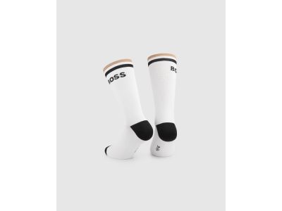 ASSOS BOSS X ASSOS Stripe Socken, white series
