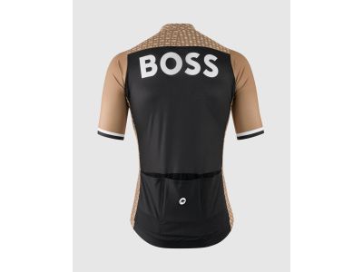 Koszulka rowerowa ASSOS BOSS X ASSOS MILLE GT S11 z monogramem, kamelowa