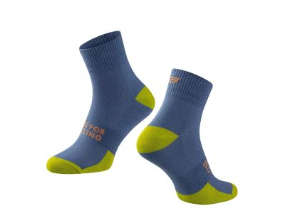 FORCE Edge ponožky, modrá/zelená