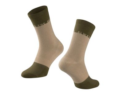 FORCE Move socks, brown/green