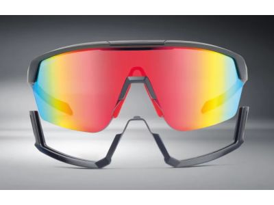 Demon Occhiali GRAVEL PHOTOCHROMIC DCHROM 1-3 Gläser, schwarz verspiegelt gold