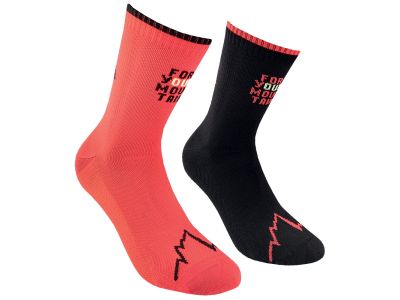 La Sportiva FOR YOUR MOUNTAIN SOCKS socks, black/sangria