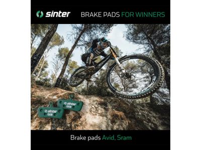 Sinter SRAM Elixir Trail, G2, Guide brzdové platničky, organické, zelená