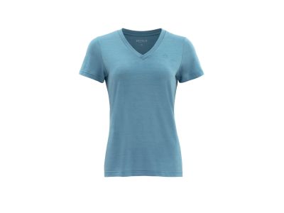 Tricou de damă Devold Hareid Merino 200 Tee V-Neck, lună