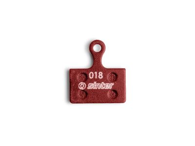 Sinter Shimano K Type brake pads, organic, red