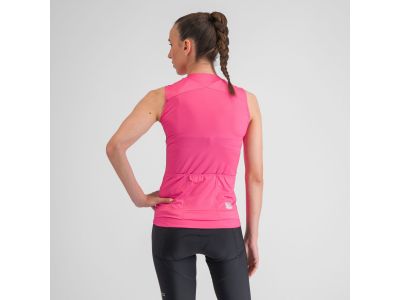 Damska koszulka rowerowa bez rękawów Sportful MATCH w kolorze karminowego różu