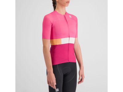 Damska koszulka rowerowa Sportful SNAP, cyklamen w kolorze karminowo-różowym