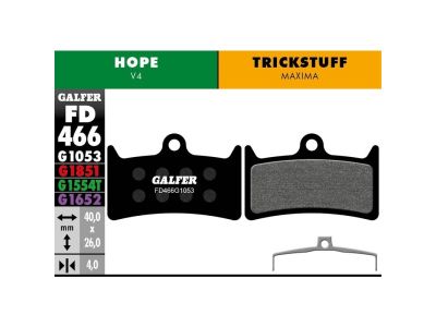 Galfer FD466 G1053 Standard brake pads, organic