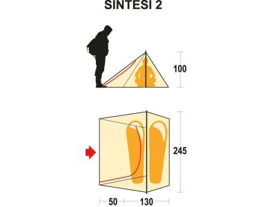 Ferrino Sintesi 2 ultralehký stan, olive