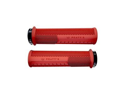 Peaty&amp;#39;s Monarch Knurl Thick grips, red