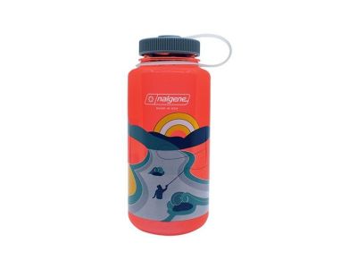 Nalgene széles szájú üveg, 1 l, retro gránátalma