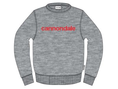 Cannondale Lifestyle-Sweatshirt, Heather Grey/Rally Red