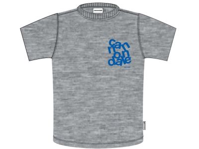 T-shirt Lifestyle Cannondale, szary melanż/niebieski dźwięk