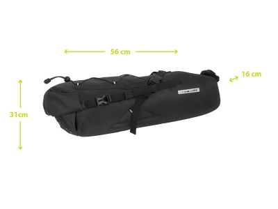 One Back 5.0 saddle satchet, 22 l, black