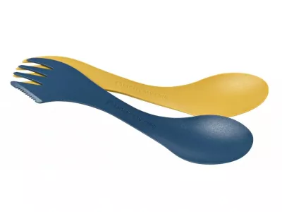 Sztućce Light My Fire Spork lefty BIO, stęchły żółty/mglisty błękit