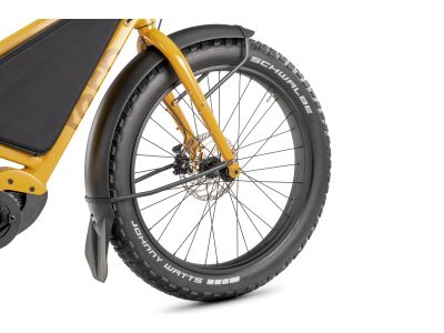 Tern Orox S12 27.5 electric bicycle, yellow