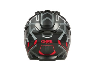 O&#39;NEAL D-SRS SQUARE Helm, schwarz/rot/grau