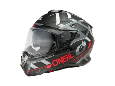 O&#39;NEAL D-SRS SQUARE Helm, schwarz/rot/grau