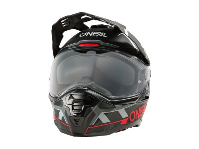 O&#39;NEAL D-SRS SQUARE Helm, schwarz/rot/grau