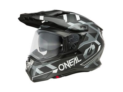 O&#39;NEAL D-SRS SQUARE Helm, schwarz/weiß/grau