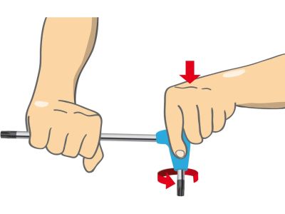 Unior-Inbusschlüssel mit T-Griff, 4,5 mm