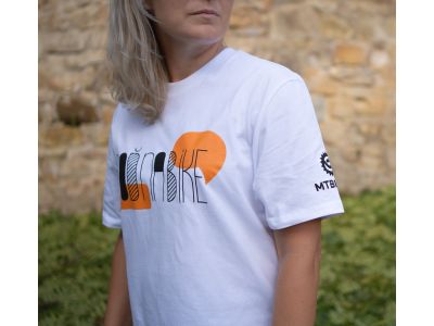 MTBIKER POĎ NA BIKE T-Shirt, weiß