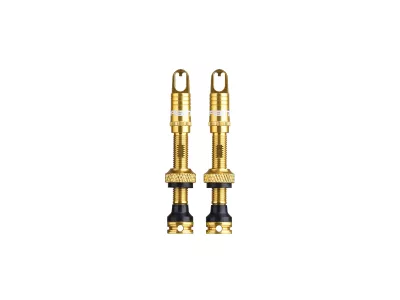 SPANK Fratelli tubeless valves, ball valve 40 mm, gold