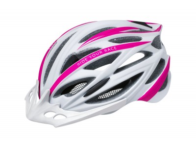 R2 Arrow MTB-Helm mattweiß/rosa