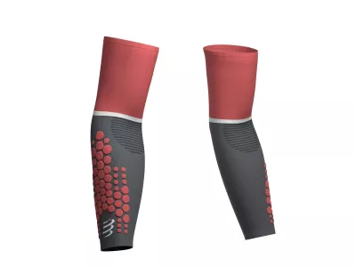 COMPRESSPORT ArmForce sleeves, Ultralight Coral/Grey