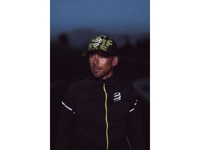 COMPRESSPORT Hurricane Windproof jacket, Flash Black/Fluo Yellow