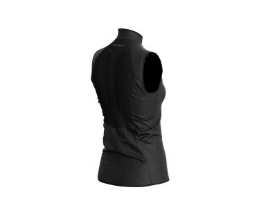 COMPRESSPORT Hurricane winddichte Damenweste, schwarz