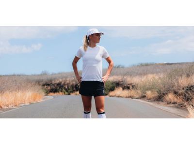 COMPRESSPORT Logo Damen T-Shirt, weiß