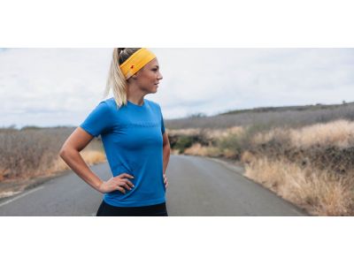 COMPRESSPORT Logo Women&#39;s T-Shirt, Pacific Coast/Estate Blue