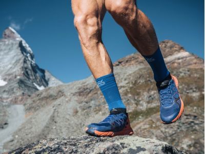 COMPRESSPORT Mid Compression ponožky, Blue Lolite