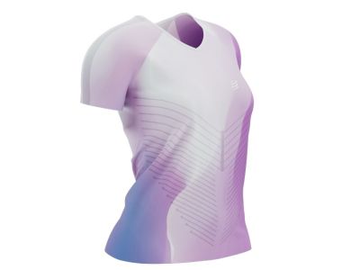 COMPRESSPORT Performance dámske tričko, Lilac/Lupine/White