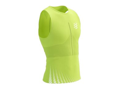 COMPRESSPORT Pro Racing Singlet tílko, Evening Primrose/White